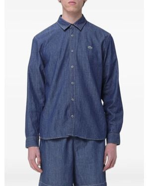 Lacoste Regular-Fit Cotton Shirt - Blue