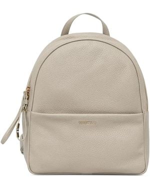 Coccinelle Mochila Nory De Piel Granulada - Neutro