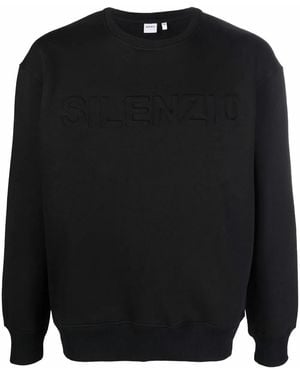 Aspesi Logo-Print Crew Neck Sweatshirt - Black