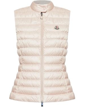 Moncler Gilet Smanicato Ghany Trapuntato - Neutro