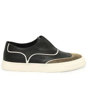 Giuseppe Zanotti Crystal-Embellished Sneakers - White