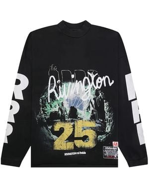RRR123 Graphic-Print Long-Sleeve Sweatshirt - Black