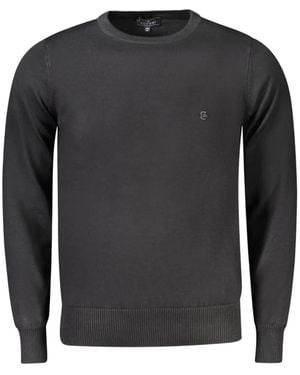 COVERI MOVING Trui Met Geborduurd Logo En Ronde Hals - Zwart
