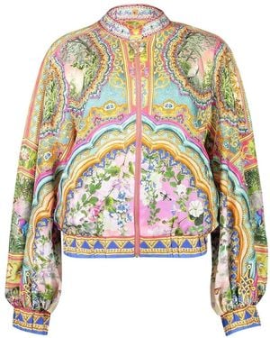 CAMILLA Pattern Bomber Jacket - White