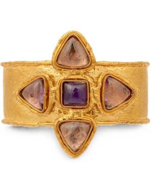 Sylvia Toledano Sultan Amethyst Cuff Bracelet - Orange