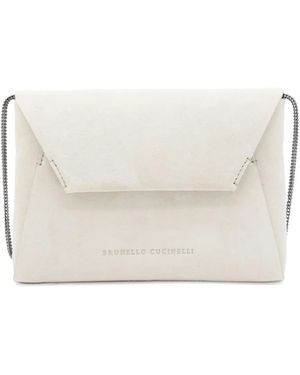 Brunello Cucinelli Bc Duo Clutch Bag - Natural