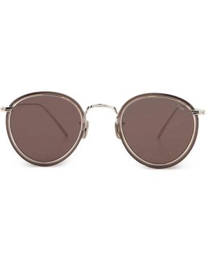 Eyevan 7285 Round-Frame Sunglasses - Metallic