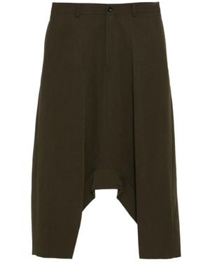 Comme des Garçons Shorts mit tiefem Schritt - Grün
