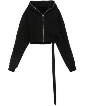 Rick Owens Chaqueta Corta Con Capucha - Negro