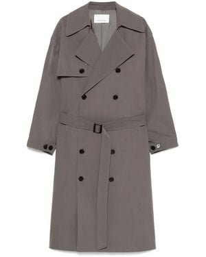 Frankie Shop Mavis Oversized Trench Coat - Grey