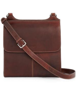 Osprey Large Smithy Leather Crossbody Bag - Brown