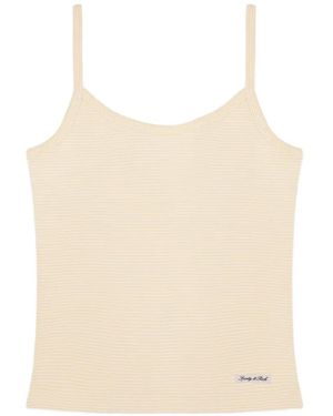 Sporty & Rich House Striped Tank Top - Natural