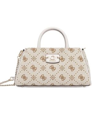 Guess Monogram-Pattern Tote Bag - Natural