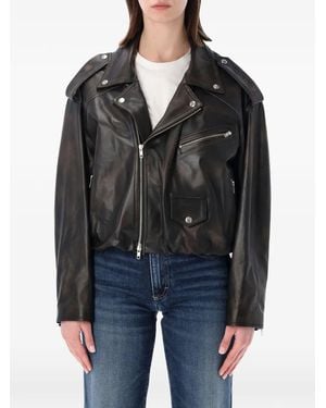 S.W.O.R.D Elastic-Hem Zip Jacket - Black