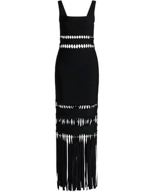 Hervé Léger Ines Fringed Dress - ブラック