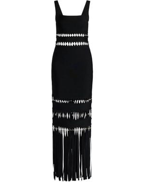 Hervé Léger Ines Fringed Dress - Black