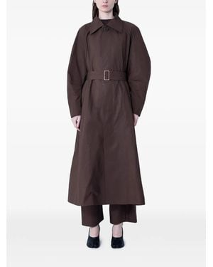Issey Miyake Akimbo Belted Trench Coat - Brown
