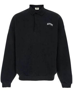Autry Sudadera College Tipo Polo - Azul