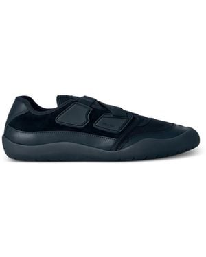 Prada Speedrock Leather And Mesh Fabric Trainers - Blue