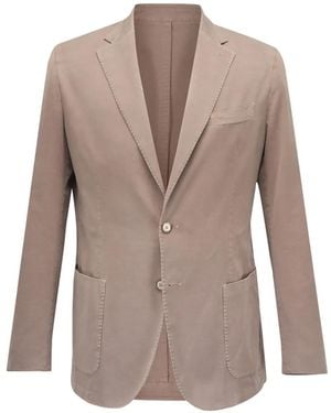 Emanuel Berg Notch-Lapel Single-Breasted Blazer - Brown