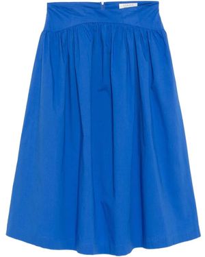 Sister Jane Falda midi Diary fruncida - Azul