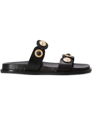 Kotris Sandals Embellished Double-Strap Sandals - Black
