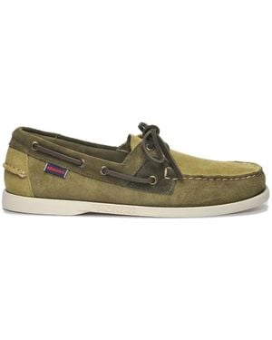 Sebago Jib Shadow Boat Shoes - Green