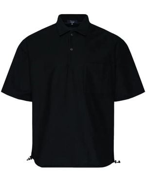 Comme des Garçons Drawstring-Detail Polo Shirt - Black