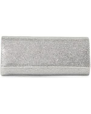Twentyfourhaitch French75 Crystal-Embellished Clutch Bag - Gray