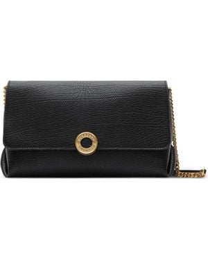 Burberry Leather Chain Strap Clutch - Black