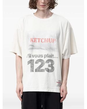RRR123 T-Shirt Ketchup Cva À Logo Imprimé - White