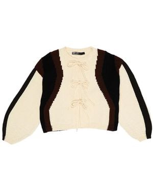 Bimba Y Lola Colour-Block Cardigan - Black