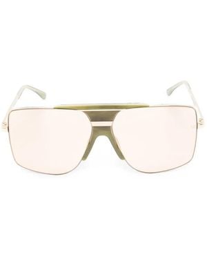 Victoria Beckham Geometric-Frame Sunglasses - Natural