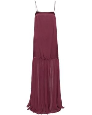 Anine Bing Clementine Spaghetti-Strap Dress - Purple