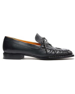 LILI CURIA Beau Lace-Up Loafers - Black