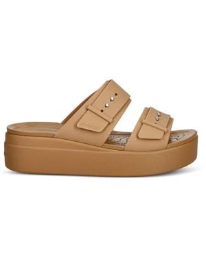 Crocs™ Brooklyn Platform Slides - White