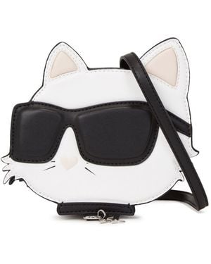 Karl Lagerfeld K/Ikonik 2.0 Choupette Umhängetasche - Weiß