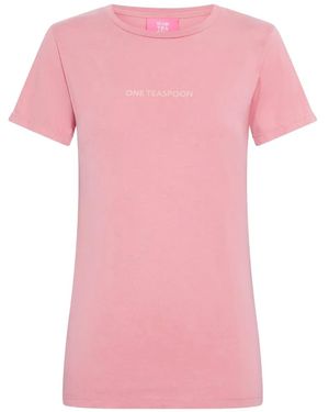 One Teaspoon Logo T-Shirt - Pink
