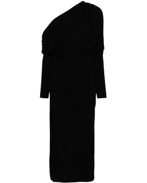 Elie Saab Asymmetric Hem Dress - Black