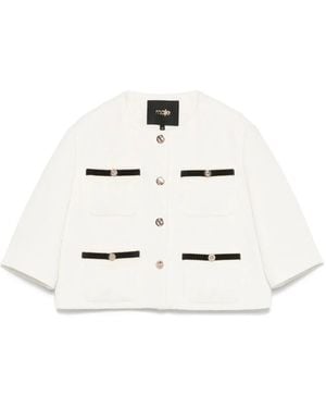 Maje Cropped Jacket - White