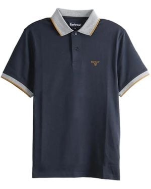 Barbour Logo-Embroidered Polo Shirt - Blue