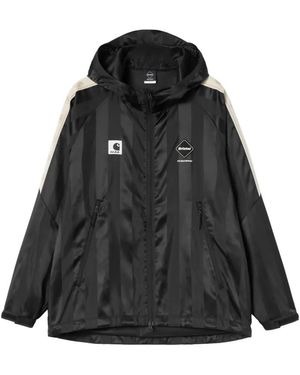 Carhartt X F.C.Real Bristol Warm Up Hooded Jacket - Black
