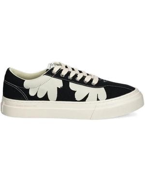 Stepney Workers Club Sneakers Met Bloemenprint - Zwart