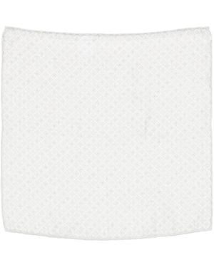 Brunello Cucinelli Silk And Linen Pocket Handkerchief - White