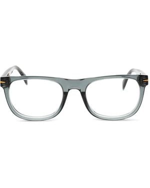 David Beckham Rectangle-Frame Glasses - Gray
