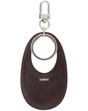 Coperni Swipe Leather Keychain - Metallic