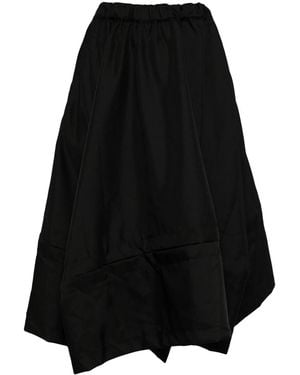 Comme des Garçons Asymmetric Design Double Breast Skirt - Black