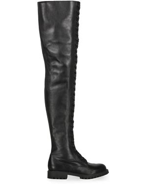 Jeremy Scott Cuissardes En Cuir - Noir