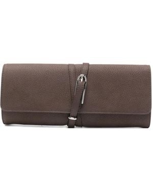 Liffner Belted Clutch Bag - Brown