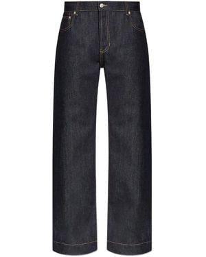 McQueen Jeans mit Logo-Patch - Blau